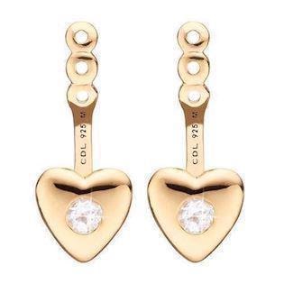 Christina Forgyldt sølv Add Ons - Heart Hjerte med topaz, model 673-G02 køb det billigst hos Guldsmykket.dk her